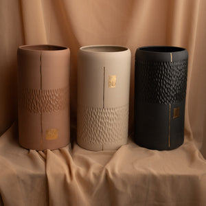 Bokor, grande vase, three colors