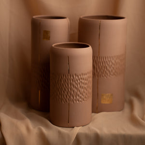 Bokor, grande vase, three colors