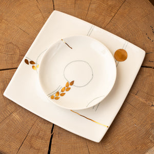 Ovalni desertni tanjir, dve varijante