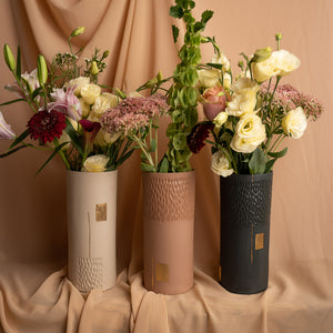 Bokor, large vase, three colors