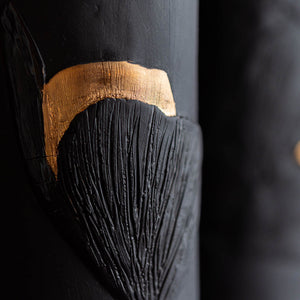 Vida Vase, Black, Two Sizes