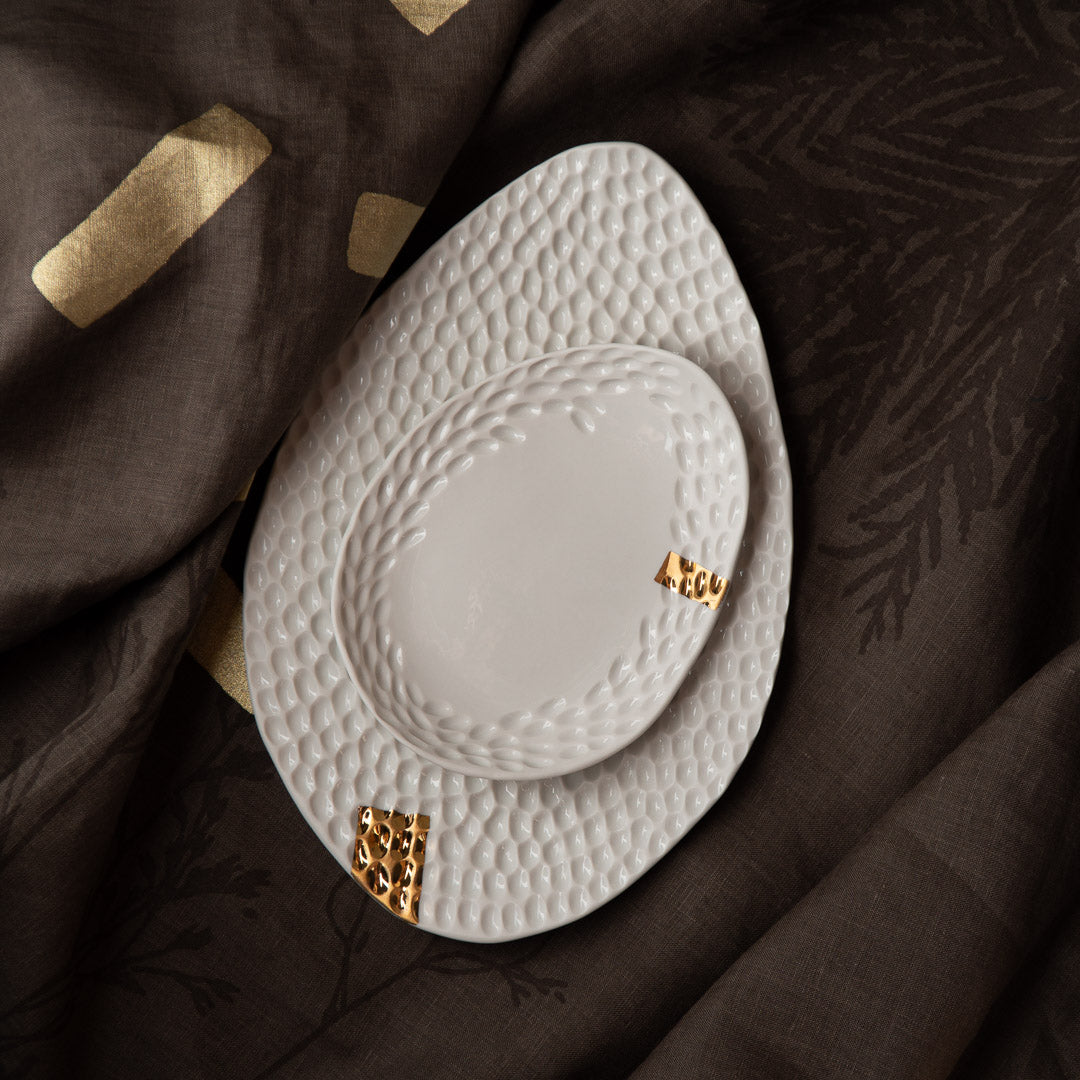 Blanche Serving Platter &quot;Leaf&quot;, two sizes