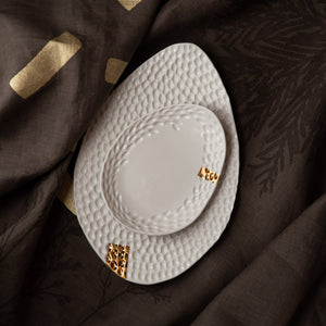 Blanche Serving Platter "Leaf", three sizes