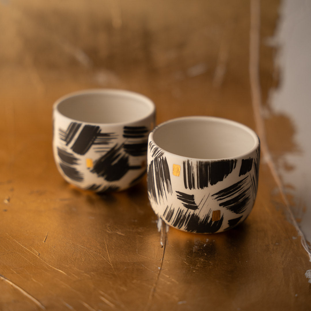 Sumi Espresso Cups, set of two in a box