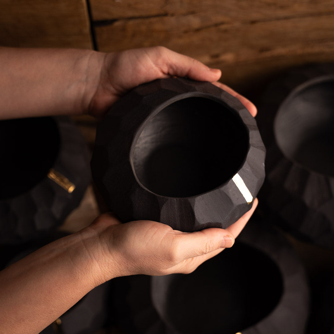 Su - Faceted Vases, Three Sizes