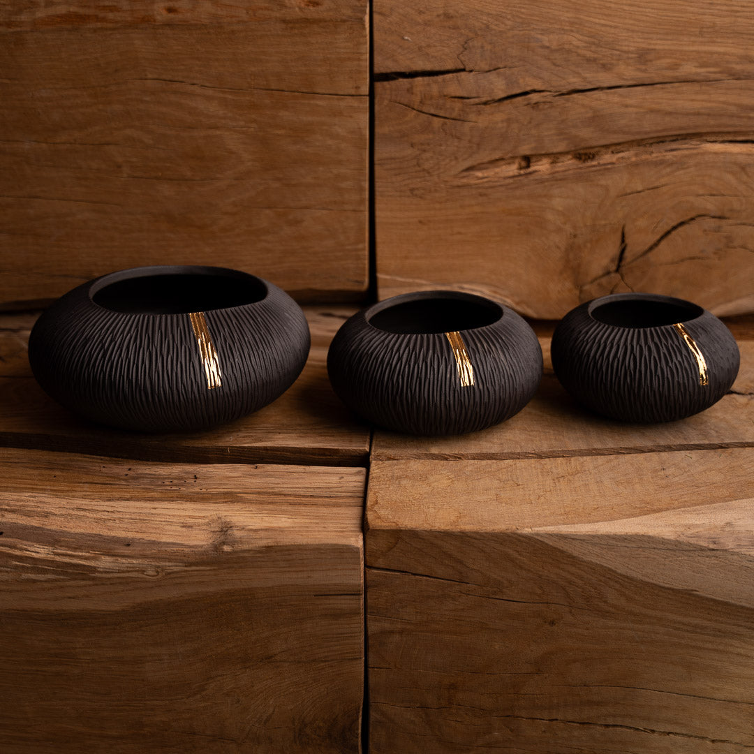 Su - Carved Vases, Three Sizes