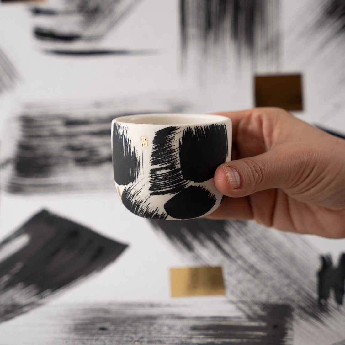 Sumi Espresso Cups, set of two in a box