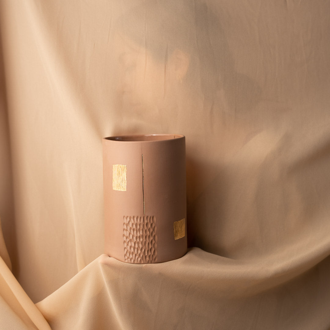 Bokor, short wide vase, three colors