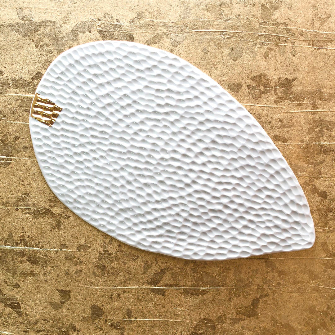 Blanche Serving Platter "Leaf", two sizes