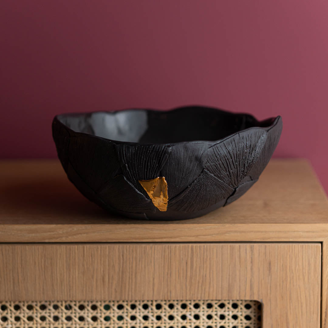 Vida Grande Fruit Bowl, Black