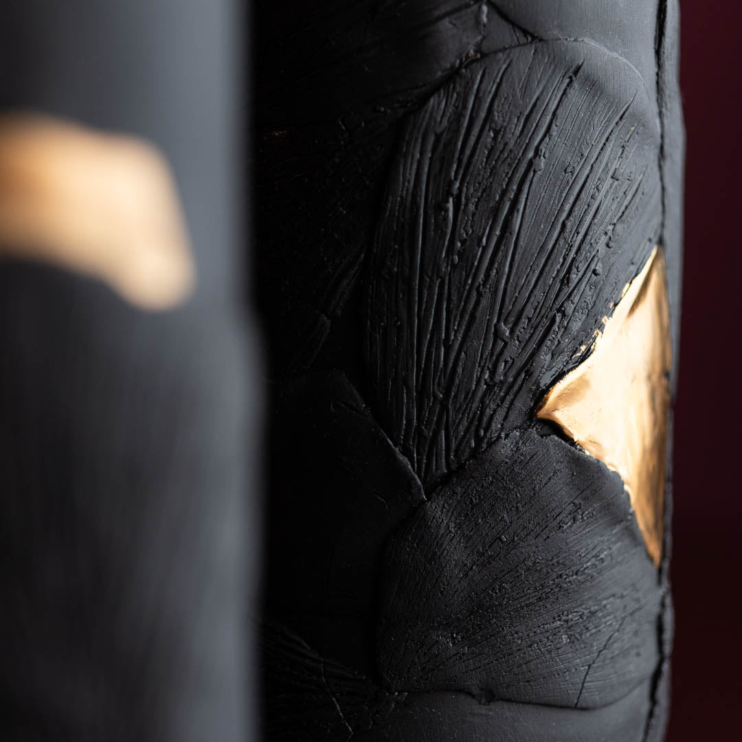 Vida Vase, Black, Two Sizes