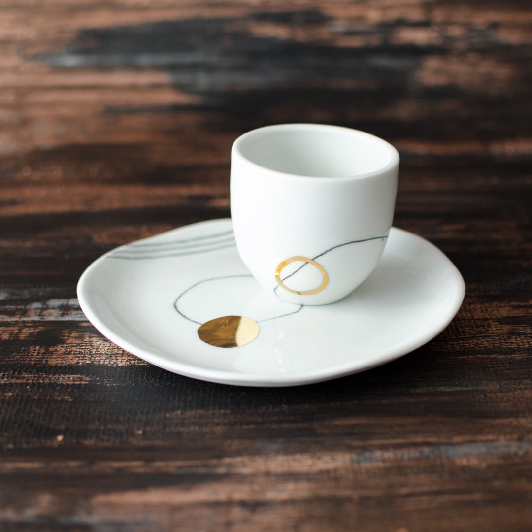 Nova Saucer saucer plate - artisan handmade porcelain wedding gift tableware Boya Porcelain  dinnerware