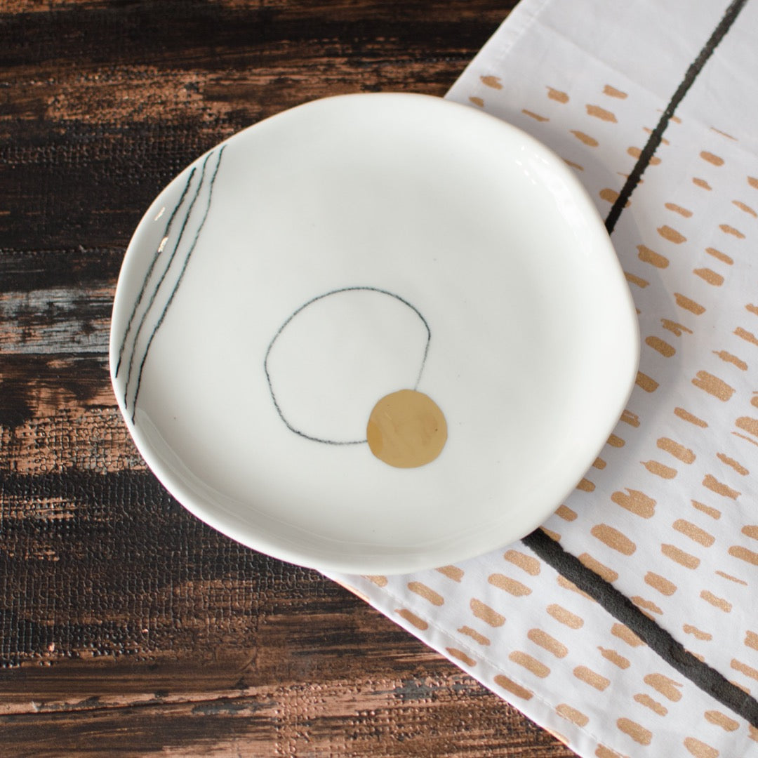 Nova Saucer saucer plate - artisan handmade porcelain wedding gift tableware Boya Porcelain  dinnerware