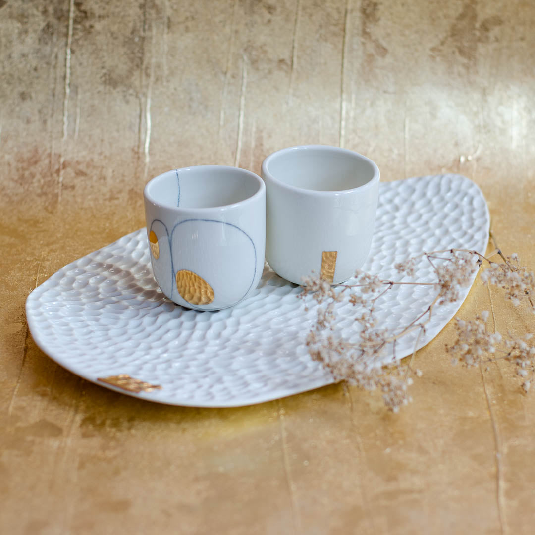 Blanche Serving Platter &quot;Leaf&quot;, two sizes